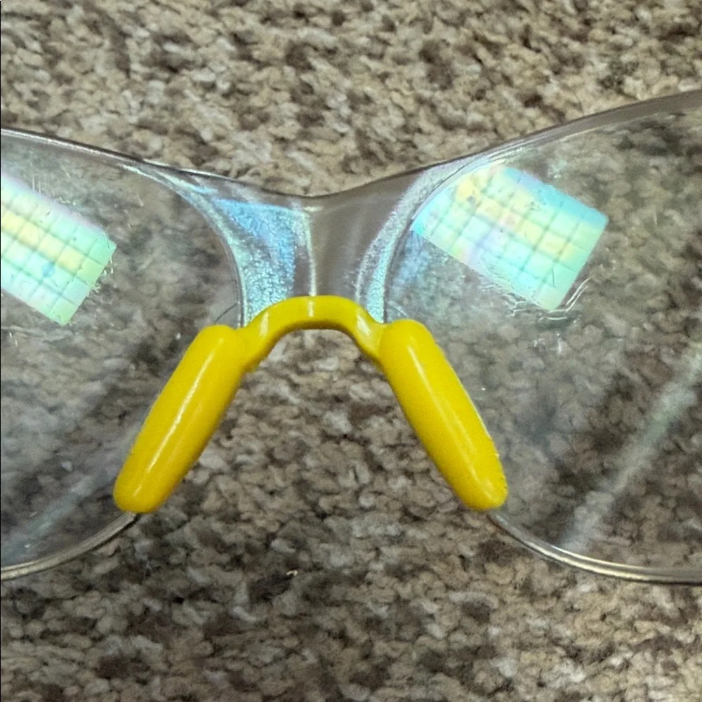 Yellow and Black Safety Glasses